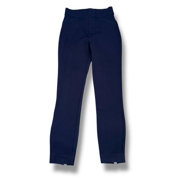 Spanx The Perfect Pant Back Seam Skinny Pants Womens Small Tall Navy Blue 20251T - Picture 1 of 11
